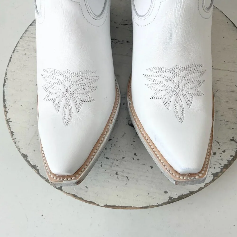 Lane MEGAN MORONEY Cowboy Boots Smokeshow Womens 10 White Western Cowgirl Tall - Picture 8 of 15